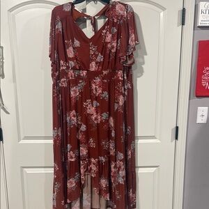 Floral High-Low Dress